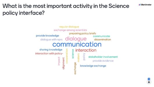 Science policy activities listed by the workshop participants Science policy activities listed by the workshop participants